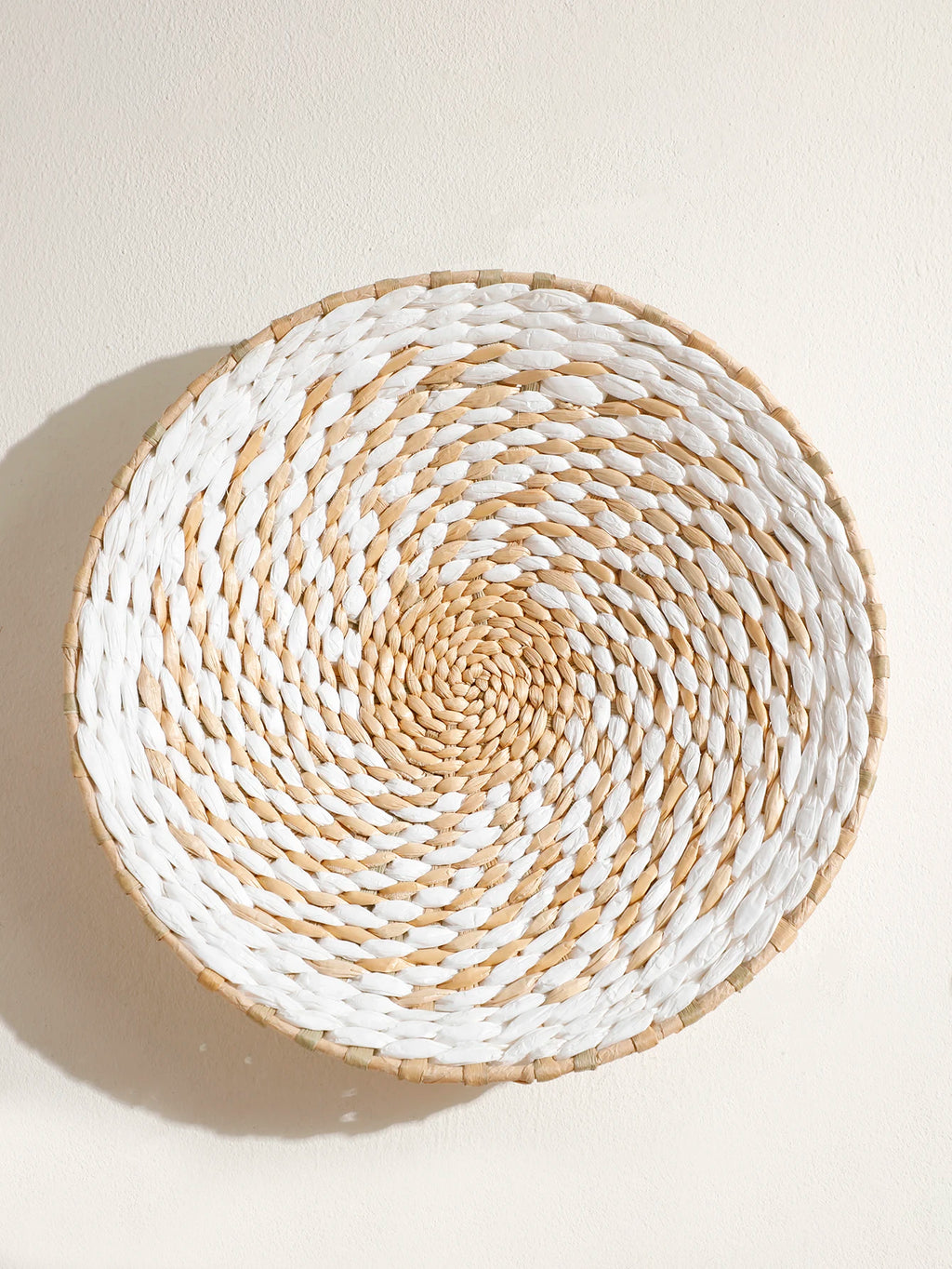 Seagrass Wall Hanging Decor Wall Basket Boho Home Decoration Handmade Natural Wall Art for Kitchen Bedroom Living Room Ornament